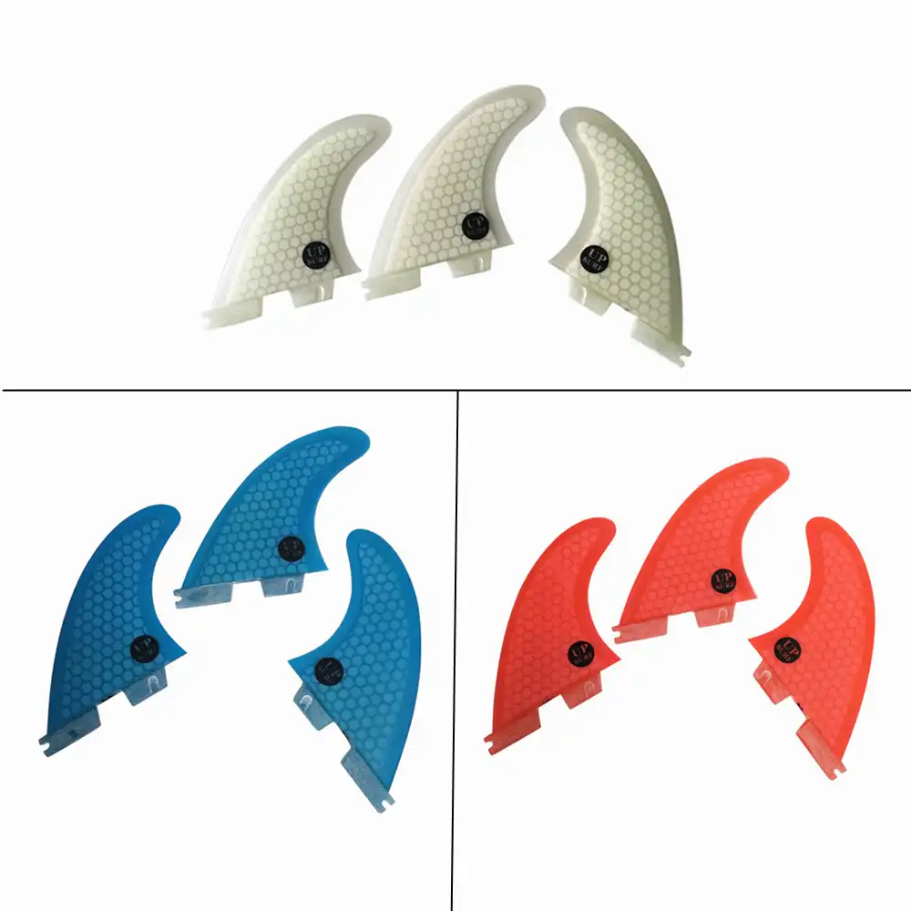 UPSURF Surfing 3fins S Size FCS G3 Base Tri fins Surfboard Thrusters Fiberglass Honeycomb