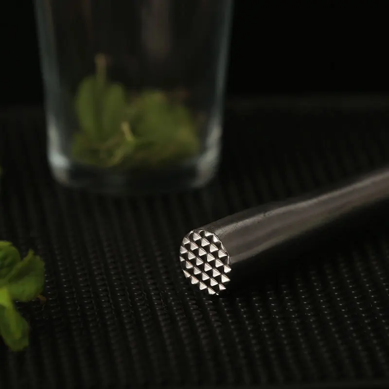 New Long Swizzle Stick Stainless Steel Bar Cocktail Broken Popsicle Fruit Muddlers  DIY Bar Tools 5