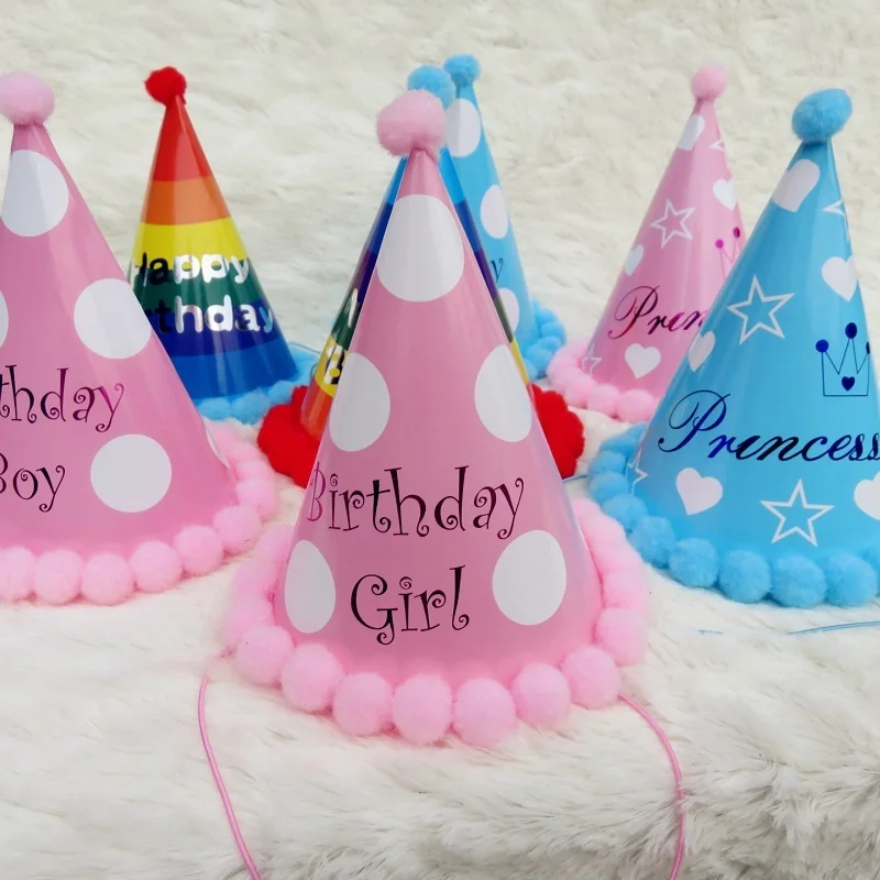 New Pattern Birthday Hat Party Supplies Children Adult Paper Craft Hair Ball Princess Pointy Cap Wizard Boy Girl Rainbow Dot In DIY Decorations From New Pattern Birthday Hat Party Supplies Children Adult Paper Craft Hair Ball Princess Pointy Cap Wizard Boy Girl Rainbow Dot In DIY Decorations From