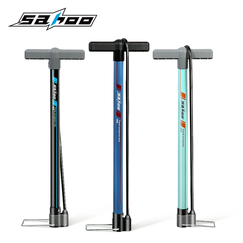 

SAHOO Bike Pump Bicycle Tire Portable Inflator Air Pump Mountain Road Bike MTB Cycling Air Press Frame Accessories 311376
