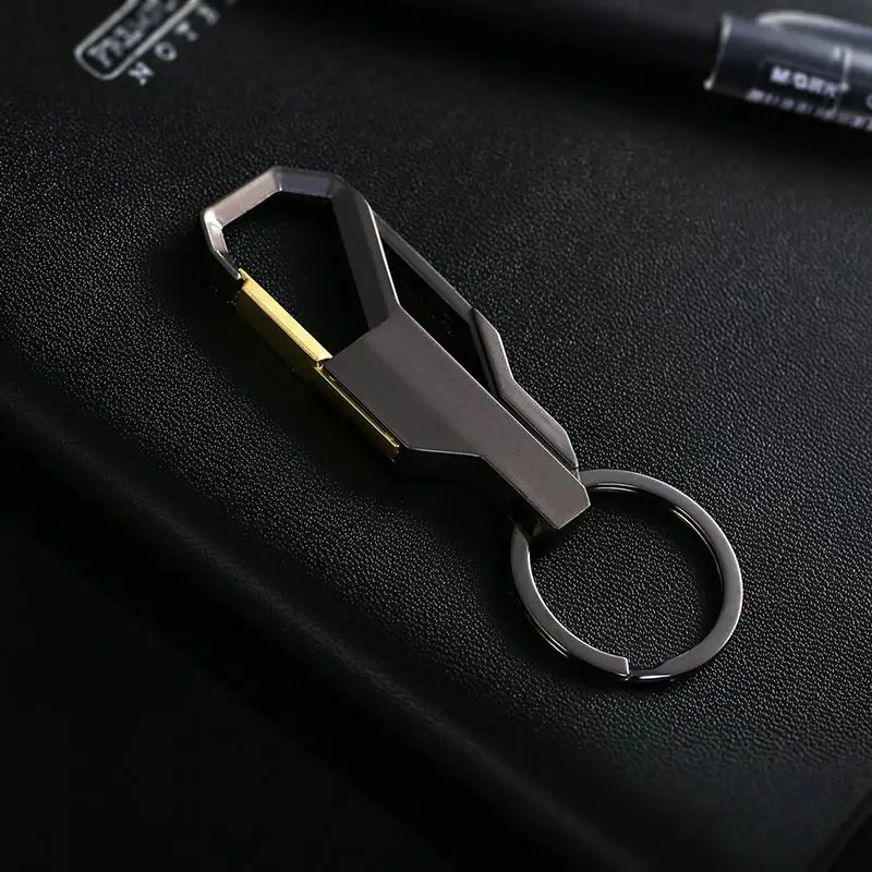 

Fancy&Fantasy Zinc Alloy 3colors Gold Silver Black Stainless Steel Car Keychain For Men Clef Car Key Rings Best Gift