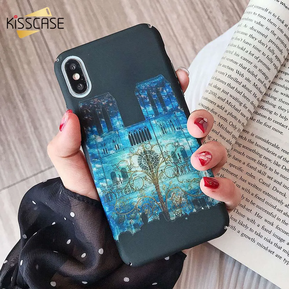 KISSCASE Notre Dame Case For Samsung Galaxy S8 S7 Plus S9 S10 S10E Edge Luminous Hard PC Phone Cases Note 9 8 |