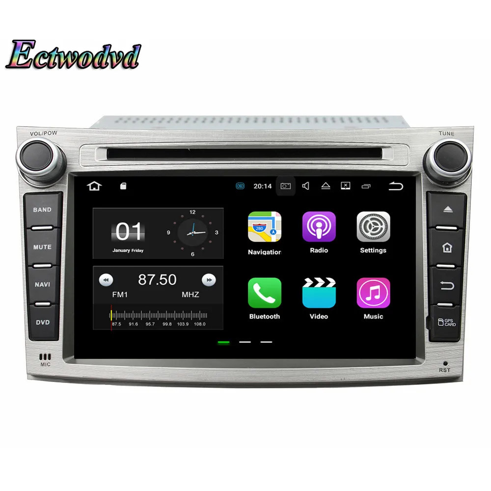 Sale Ectwodvd Octa Core 4G RAM 64G ROM Android 9.0 Car Multimedia DVD Player GPS HeadUnit For Subaru Legacy/outback 2009 2010-2012 13