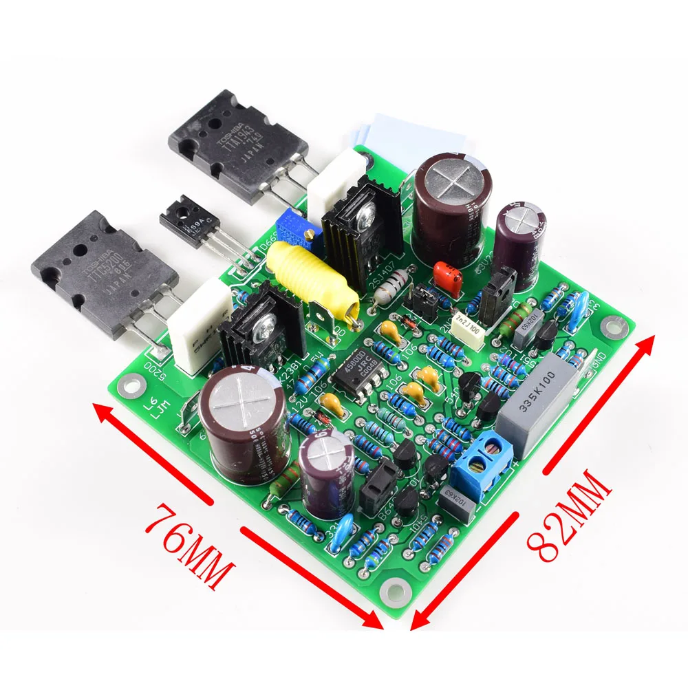 2 шт. L6 MOSFET аудио HIFI усилитель мощности DIY Accuphase E210 модифицированный готовый 150 Вт DC+/-25V-DC+/-55 в F8-005