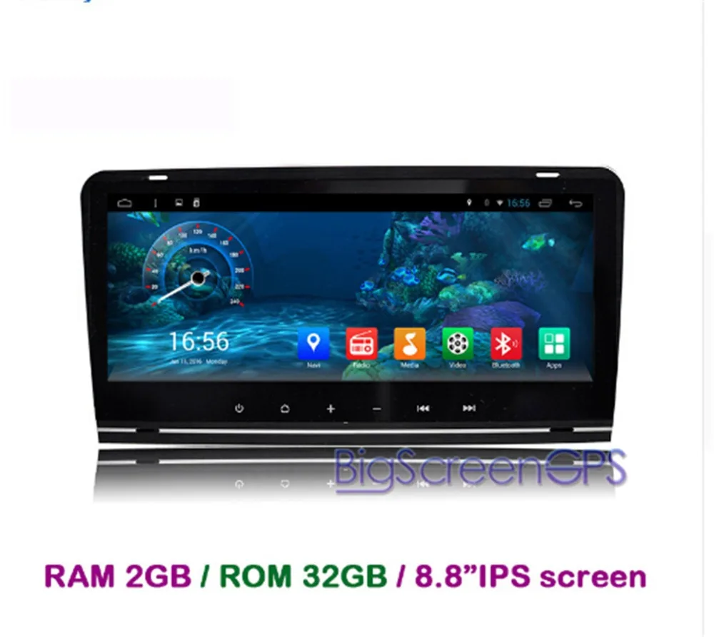 

Bigscreen RAM 2GB+32GB Android 6.0 2 Din CAR Radio DVD GPS Player For AUDI A3 S3 2003-2011 Audio Navigation multimedia WIFI