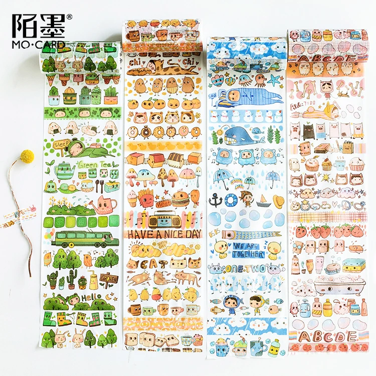 

4PCS/LOT A sprout series 10cm*5m paper decorative tape masking tape washi tape