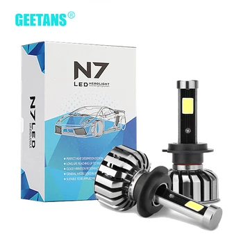 

GEETANS H7 LED Car Headlight Automotive Headlamp COB Car Headlight Bulb Kit 80W 8000lm Auto Front LED Light Bulbs 6500K DJ