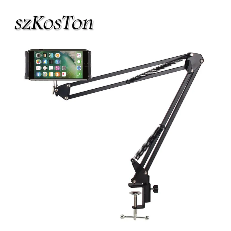 Preise 6 zu 11 zoll handy Tablet Halter Stehen Für iPad Mini Air Samsung 360 Grad Lange Arm Faul Bett schreibtisch Tablet Montieren Unterstützung