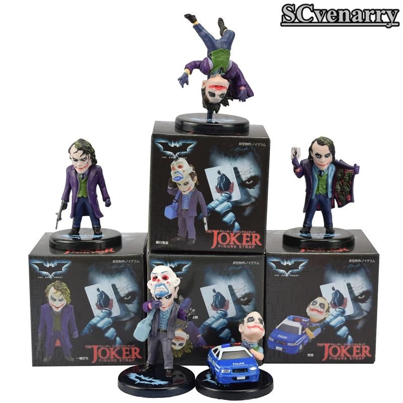 

5pcs/set DC Comics Batman The Dark Knight The Joker Mini PVC Figures Collection Toy Model Doll CSCEB11