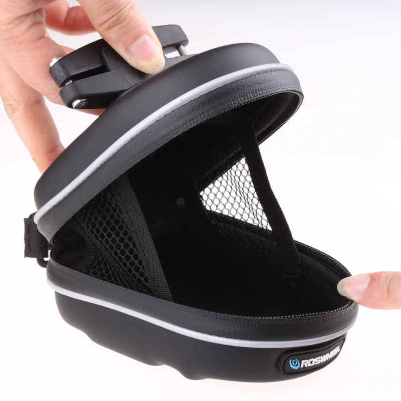 

WOSAWE EVA Waterproof Cycling Mountain Road MTB Bicycle Bike Saddle Seat Rear Bag Quick Release Hanging Ring Black