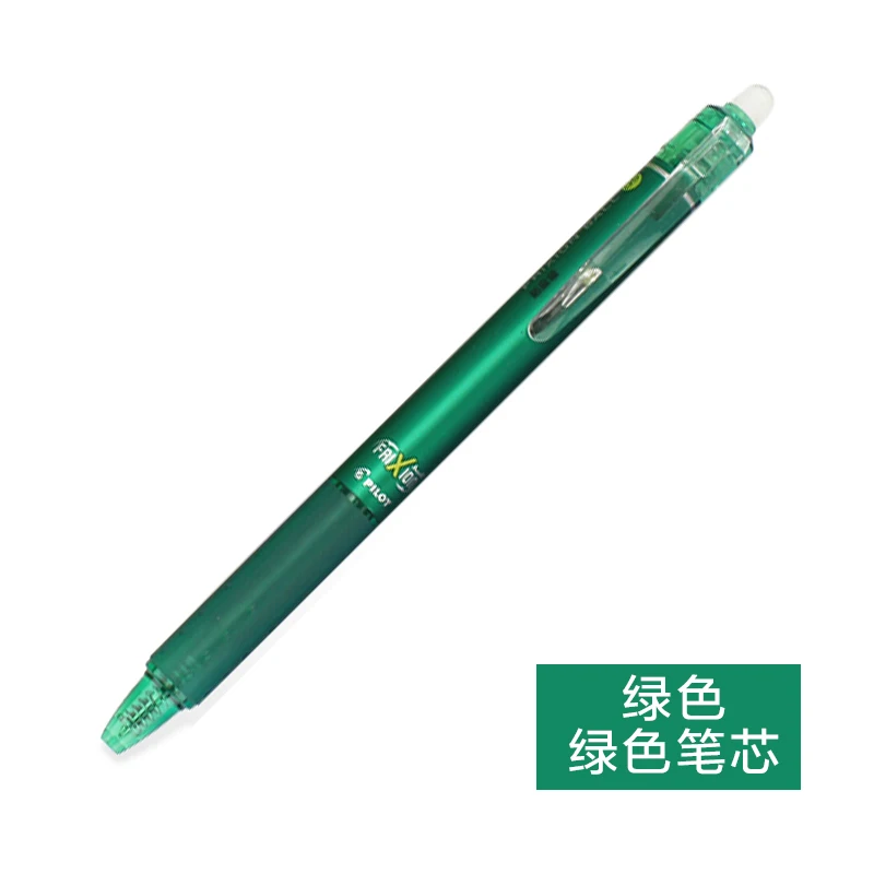 12x Выдвижная стираемая ручка 0,7/0,5 шариковый стук кликер пилот LFBK-23F/LFBK-23EF 10 цветов для выбора - Цвет: 05mm Green