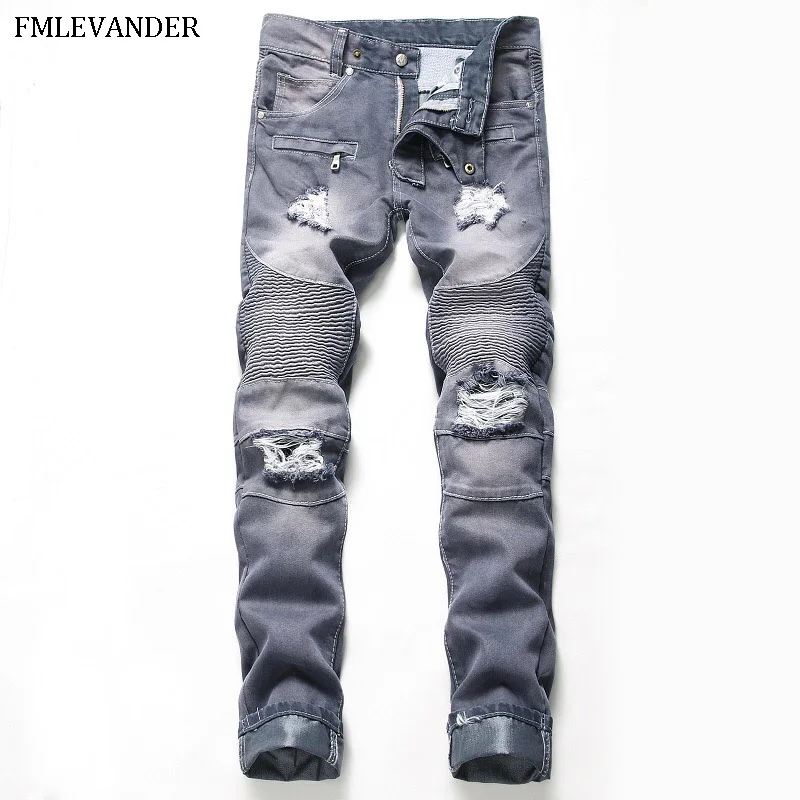 2019 Spring New Design Casual Jean Homme Slim Straight Pants Male Skinny Jeans Men