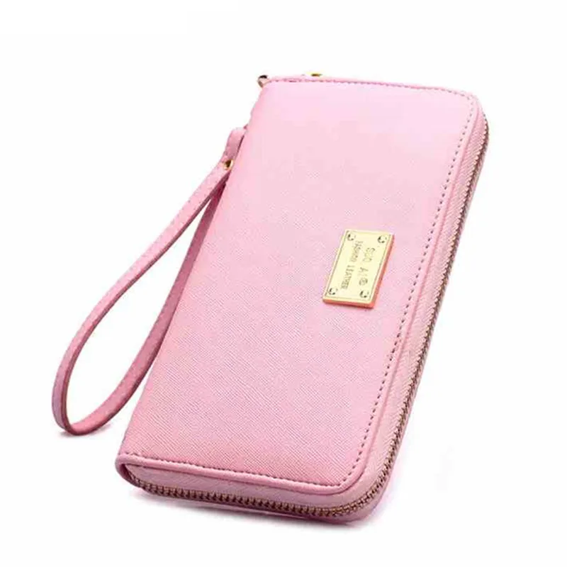 

Wholesale zipper wallet female cross-border source multi-card mobile phone bag long cross wallet card selling H686