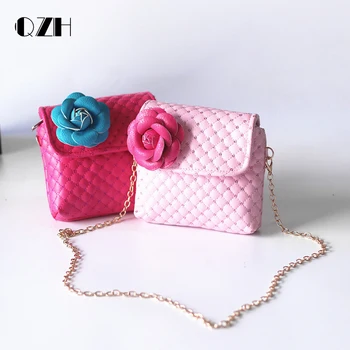 

QZH Baby Girls Mini Messenger Bag Child Cute Princess Bag Girl Small Coin Purses Children Handbags Kids Flower Shoulder Bags