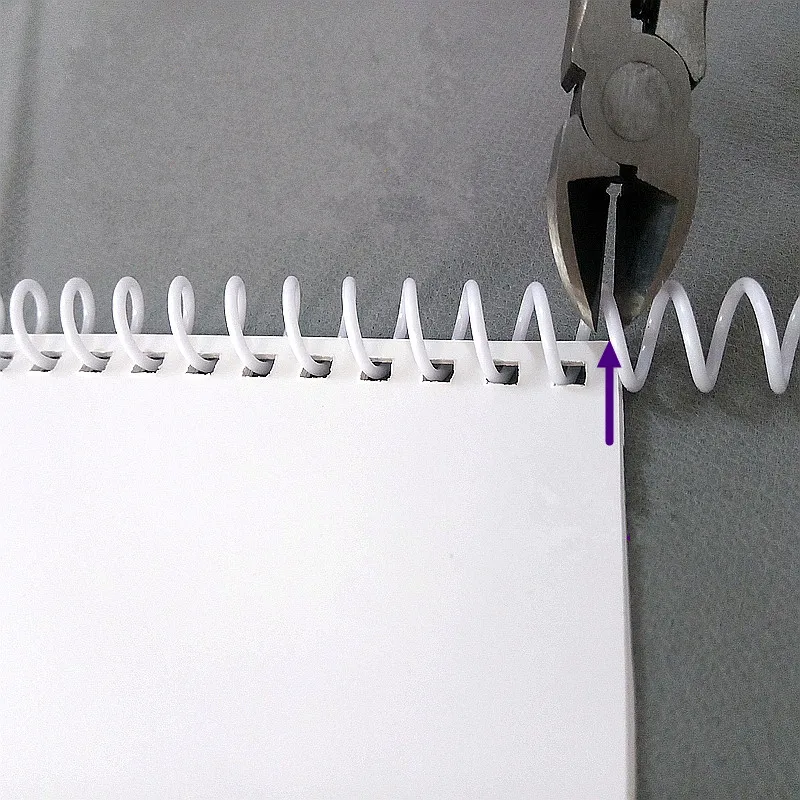 A4 46 Hole Loose-leaf Plastic Binding Ring Single Coil Spring Spiral Rubber Ring Punch for Notebook School Office Supplies plastic binding rings loose leaf binding coil notebook accessories book binding supplies plastic binding coil