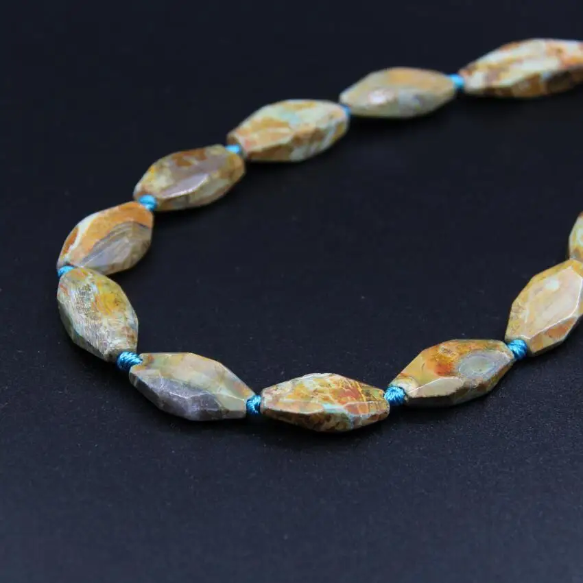 Approx13-14PCS/strand коричневый и синий трещина сумасшедшие Агаты &quotвены дракона&quot
