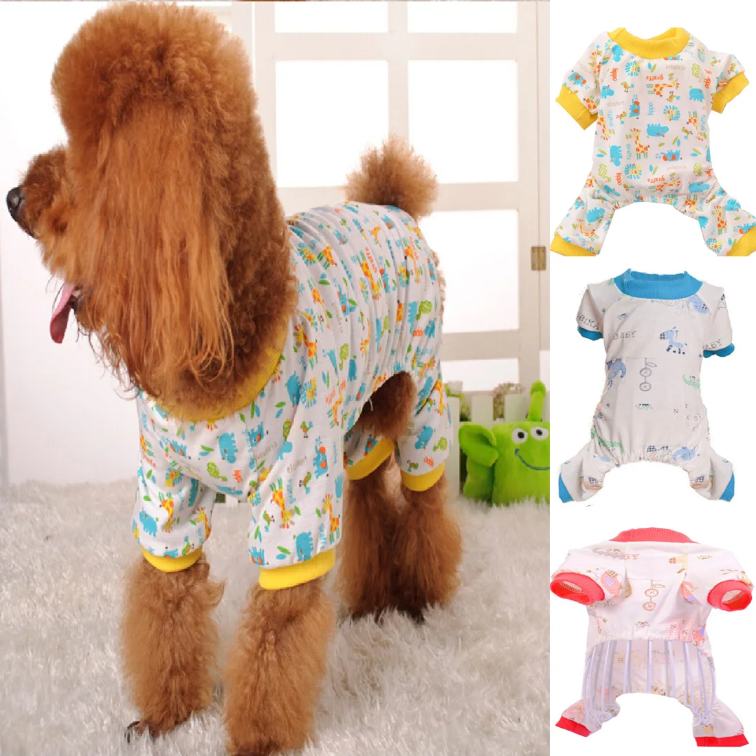 Autumn Cloth Puppy Sleeping Clothing Dog Jumpsuits Overalls Clothes for