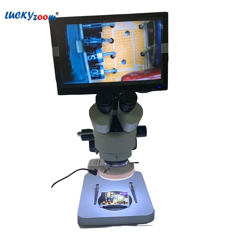

7X-45X Soldering Microscope HDMI Monitor Trinocular Microscope Stereo Zoom Microscopio 14MP HDMI Camera Repair Phone Mikroskop