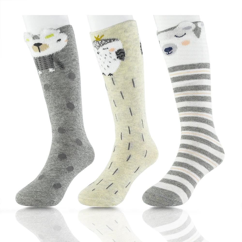 

3Pair/lot Rabbit & Bear Tights Cotton Children Baby Girls Boy Winter Kids Stocking Toddler Pantyhose For 1-12 Years