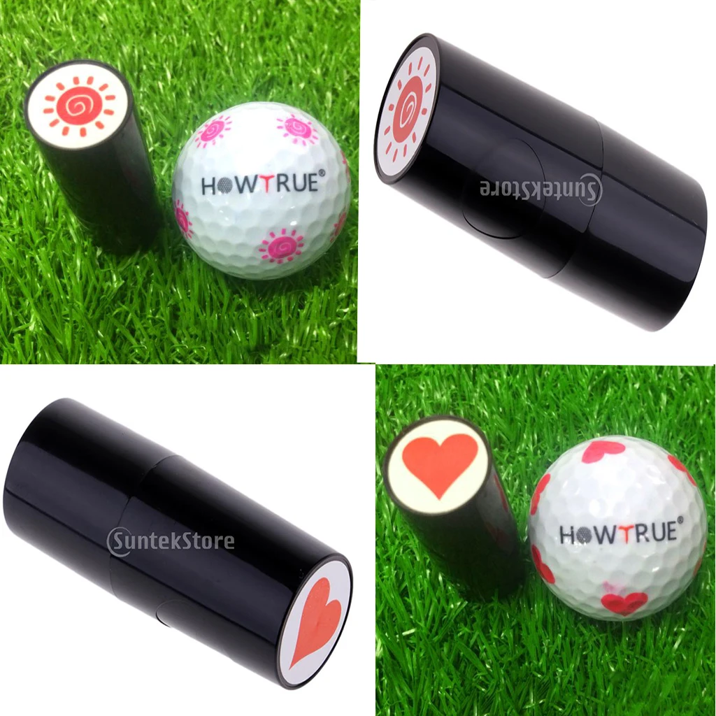 Гольф мяч штамп печать впечатление маркер печати подарок приз для Гольфиста милый любовь сердце и защита от солнца форма дизайн