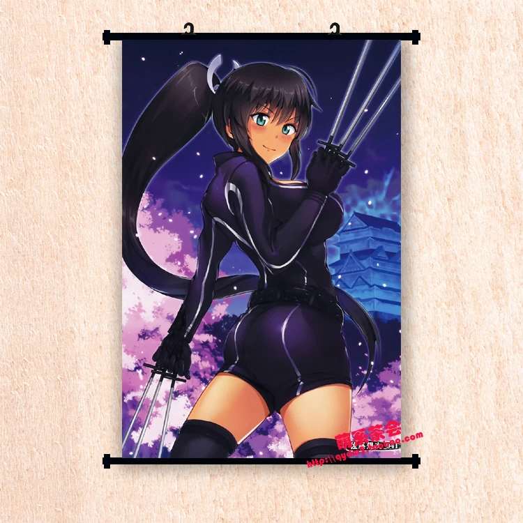 Японское аниме Senran Kagura Shinovi против yagyuu & yumi домашний декор настенный плакат