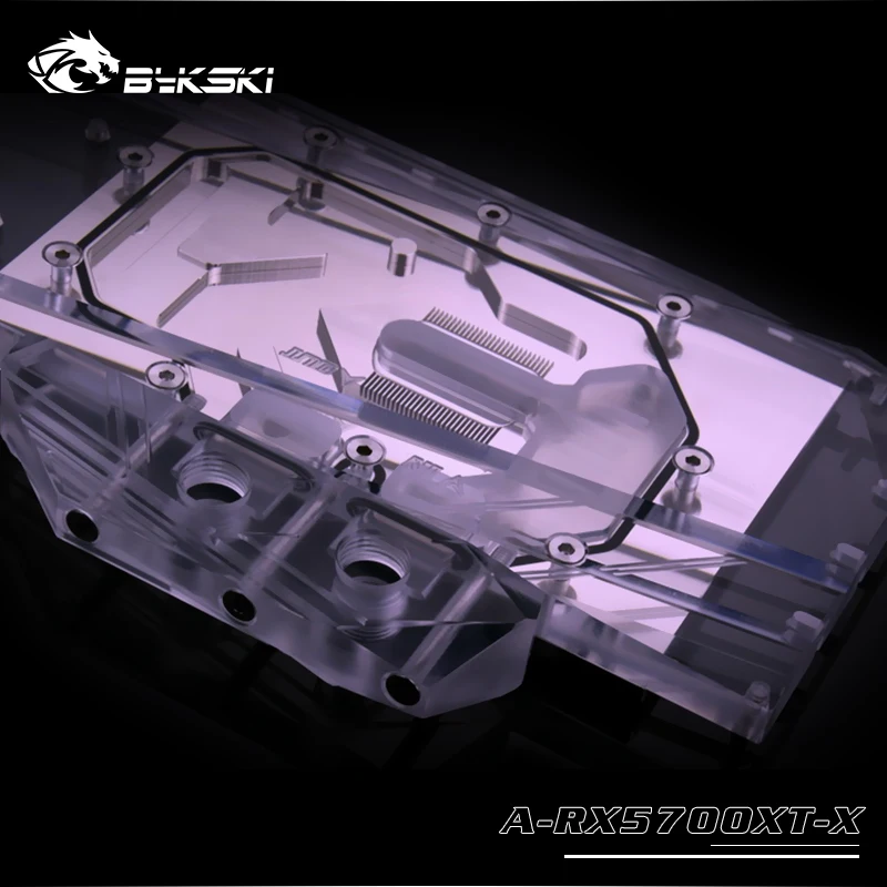 Promo  Bykski A-RX5700XT-X Full Cover Graphics Card Water Cooling Block For AMD Founder Edition Radeon RX 