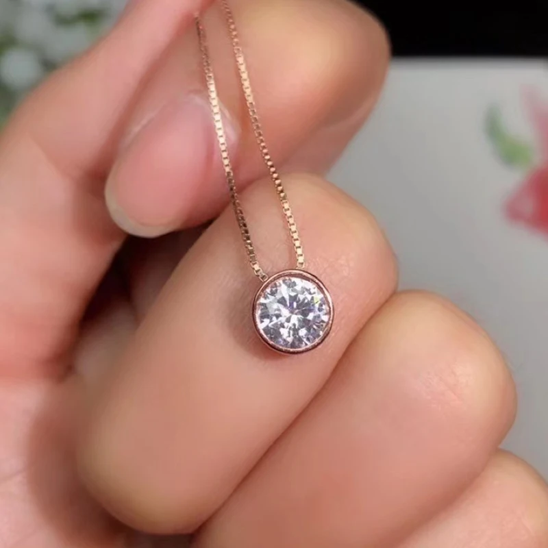 Ювелирные изделия colife модный Муассанит кулон для молодой девушки 1.2ct F цвет VVS1 класс Муассанит Серебряный кулон 925 серебряные ювелирные изделия