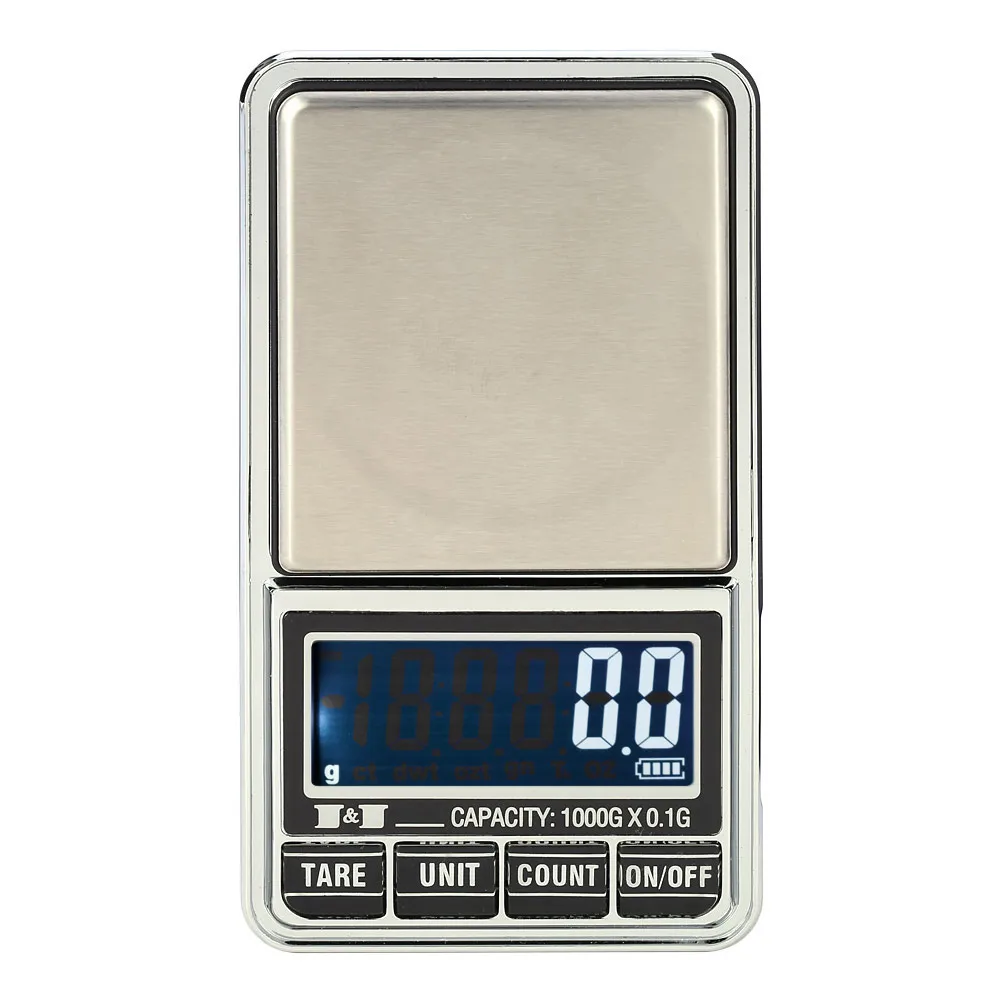 Digital Scale 1000g x 0.1g Jewelry Kitchen Weight Food Pocket Electronic Balance 