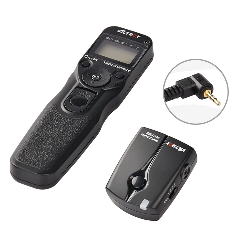VILTROX JY-710/N1 2.4GHZ FSK Wireless Remote Shutter Controller Set Time Lapse Intervalometer Timer Cable for Nikon D2H D1h |