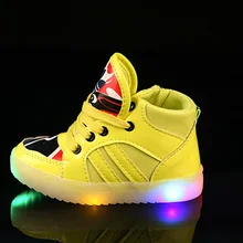 Fashion LED Light Casual 4 Colors Kids Sneakers Children LED Shoes Luminous Sneakers Antiskid Boy/Girls Glowing Children Shoes