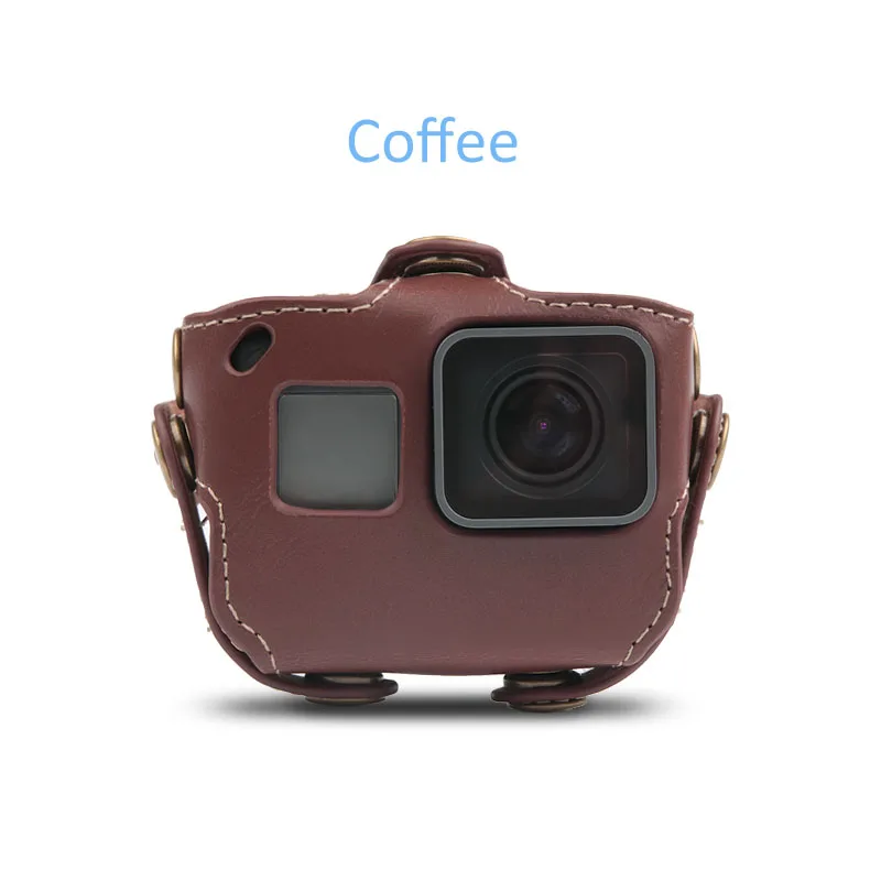 

Protective case for Gopro Hero 6 5 Black Edition PU Leather Bag Case Protection for Go Pro Hero 7 6 5 Action Camera Accessories