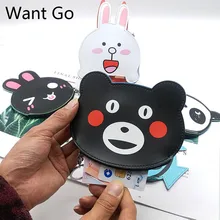 Want Go милые Мультяшные животные детские кошельки для монет Детская сумка для монет для девочек на молнии кожаный мини кошелек для мелочи маленькая сумка