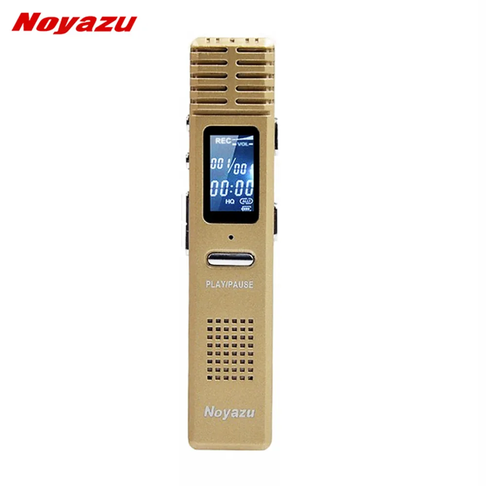 

NOYAZU X1 8GB Professional Digital Voice Recorder Voice Activated Dictaphone 550 hrs Long Time Recording Mp3 Business Gifts Gold