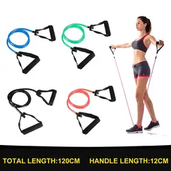120 см эластичная лента для фитнеса оборудование Эспандеры веревка для йоги трубки резиновых полос тренировки экспандер упражнения