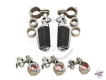

25mm-35mm Motorcycle Footrest Foot Pegs Support Clamps case for SUZUKI VL1500 800 125 250 VS1400 YAMAHA XV250 KAWASAKI VN400