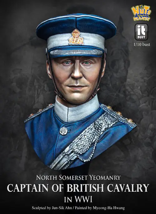 [Loong Way Miniatures] NutsPlanet капитан британской конницы, WW1 Бюст Смолы миниатюрный