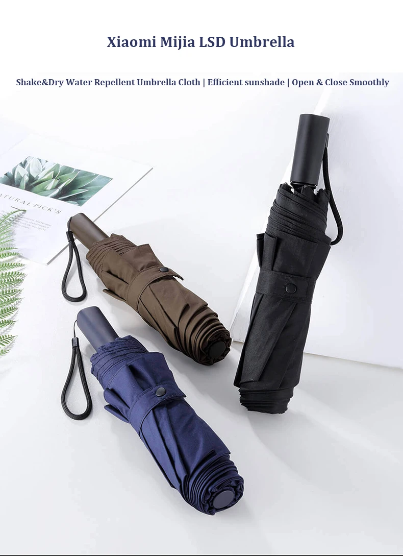 xiaomi sun umbrella windproof Water Repellent Level 4 UV Windproof Umbrellas Rain For Men woman  Alloy Foldable UV Protection (2)