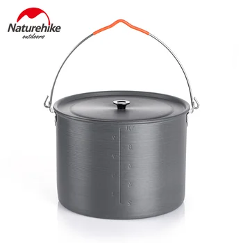 

Naturehike Camping Cookware Outdoor Portable Hanging Pot 10L Large Capacity Pot Outdoor Tableware Camping Picnic Cookware