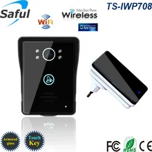 Hot Wifi video door phone doorbell Wireless Intercom Support IOS Android Smart Phone or Tablet Remote call,unlock Free shipping