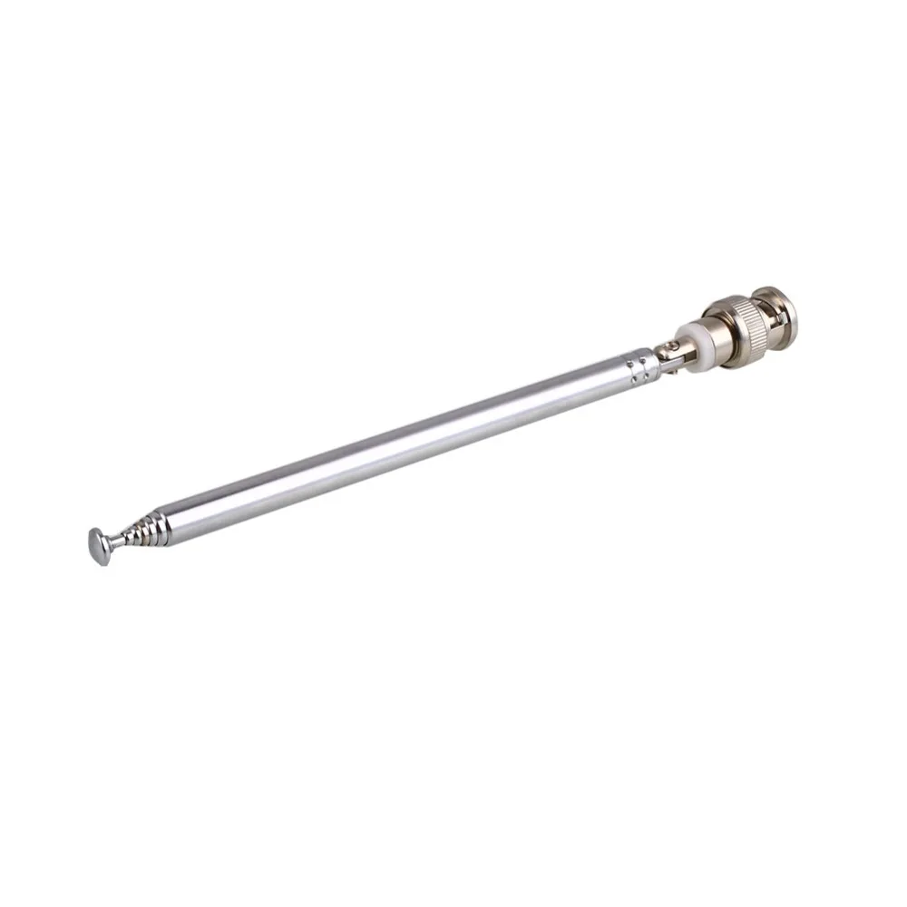 Telescopic Extendable Antenna with BNC Connector for FM Radio Scanner VHF/UHF Telescopic Extendable Antenna with BNC Connector for FM Radio Scanner VHF/UHF