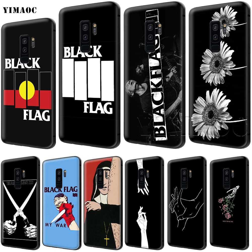 YIMAOC черная полоса флаг чехол для Samsung Галактики A7 A8 A9 A10 A20 A30 A40 A50 A70 M10 M20 M30 S10e J6 плюс