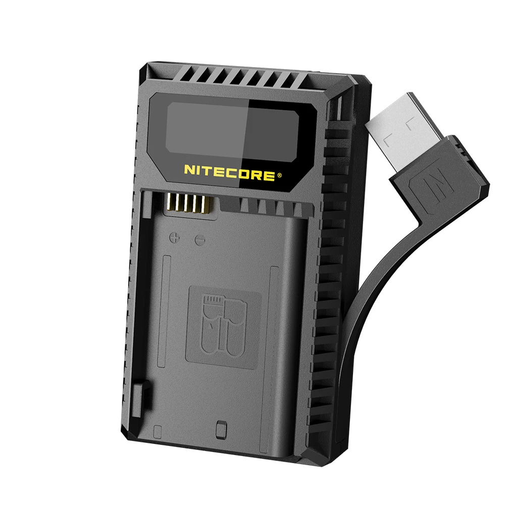 Nitecore UNK2 цифровой USB Зарядное устройство для EN-EL15 Nikon батареи D610 D750 D800 D810 D850 D7000 D7100 D7200 D7500 1V1 V1