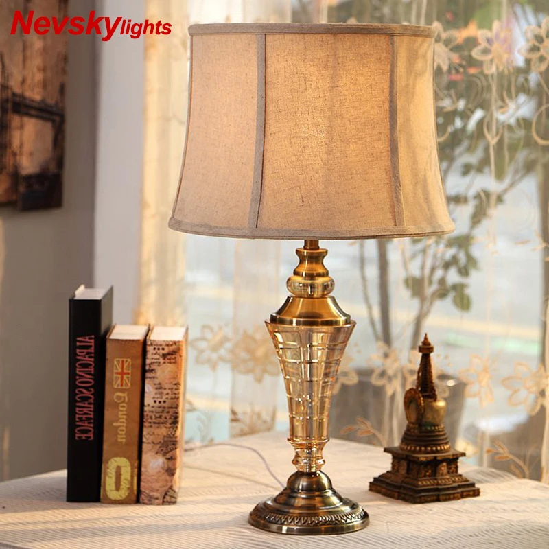 

Amber Crystal Table Lamp Desk lights table lights modern home decoration table lamps bedroom led lampada da tavolo bedside
