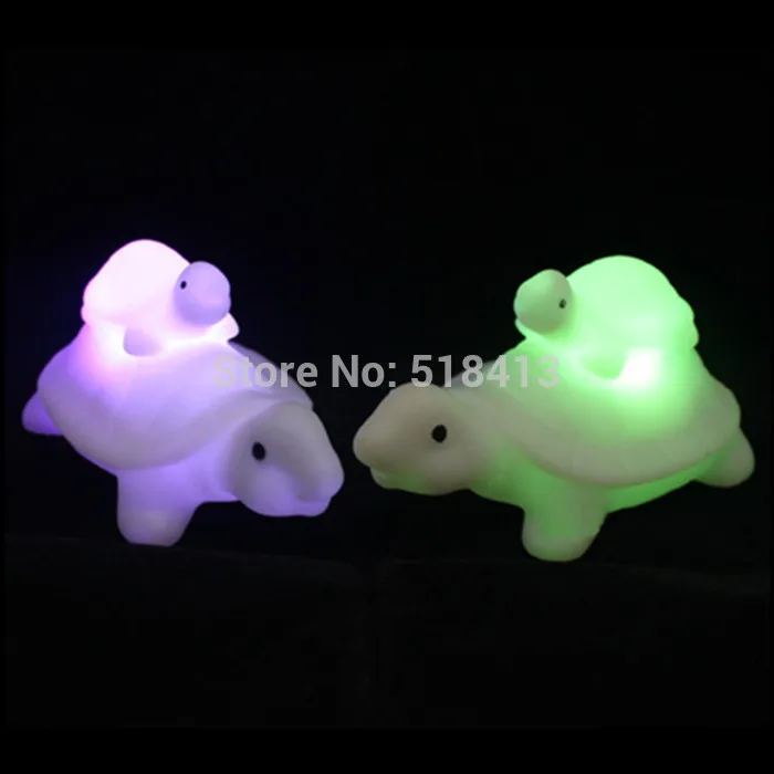 

Gags & Practical Jokes Child-mother Relation Colorful Small Night Light Discus The Turtle Gift Led Light-emitting Toys 2021