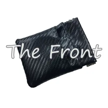 

Women Men Leather Coin Purse Card Wallet Metal Spring Closure Small Change Bag