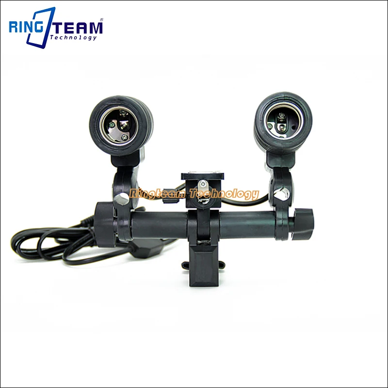 Dual Head Twins Bulb Holder Umbrella Bracket Double E27 Light Socket