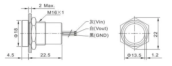 16mm capacity touch switch NC Latching type with dual color(16mm,TS16-01Z/Y/SS/R-G/24V,Rohs,CE