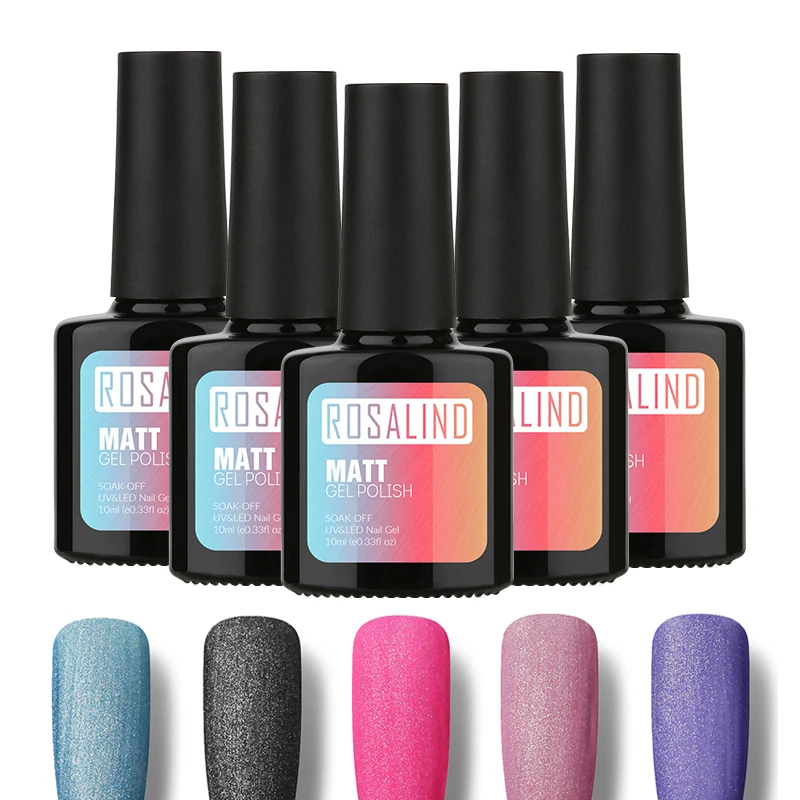 New ROSALIND 10ml Frosted 29 colors Gel Nail Polish Primer Environmental Protection And Non-toxic UV | Красота и здоровье