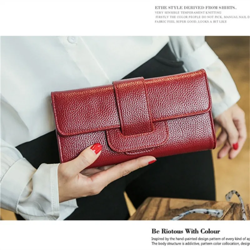 

High Quality Fashion Women Wallets Long PU Leather Wallet Female Zipper Clutch New Ladies Hasp Coin Holders