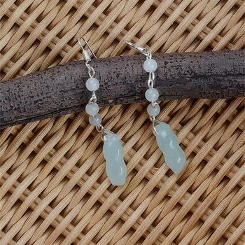 

long thin face significant modification gourd Tassel Earrings Earrings hypoallergenic 925 Sterling Silver